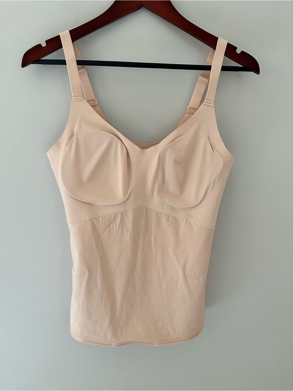 Honeylove Seamless Sculpting Lift Wear Pink Nude Shaping Tank Top Sz L - Picture 9 of 14